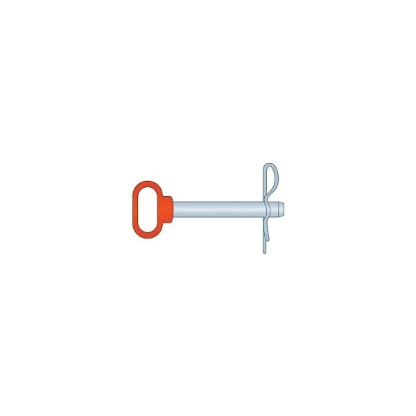 Huyett Hitch Pin, RH (Orange), Zn Plt Med Carbon Steel, 1 Dia x 6.5 Eff L x 7.875 Shk L HPRZ-1000-6500 - main