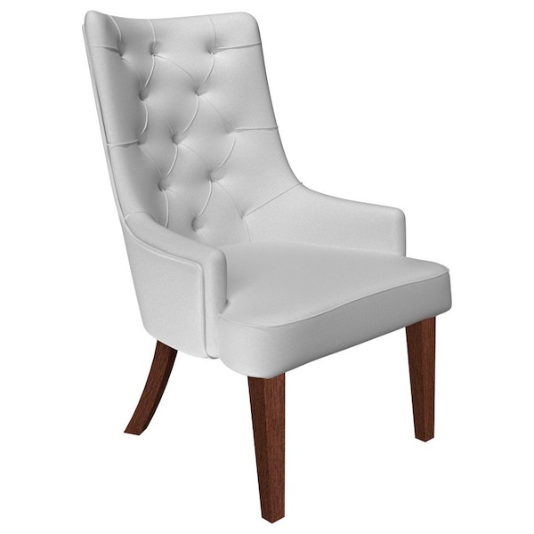 Leisuremod Spruce Collection Modern Wooden Dining Chair in Light Grey SC24LGR - main