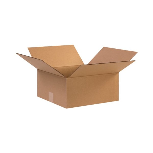 Partners Brand Corrugated Boxes, 12 1/2" x 12 1/2" x 6", Kraft, 25/Bundle 12126R - main