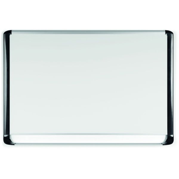 Bi-Silque MasterVisi, Porcelain Magnetic Dry Erase Board, 48x96, White/silver MVI210401 - main