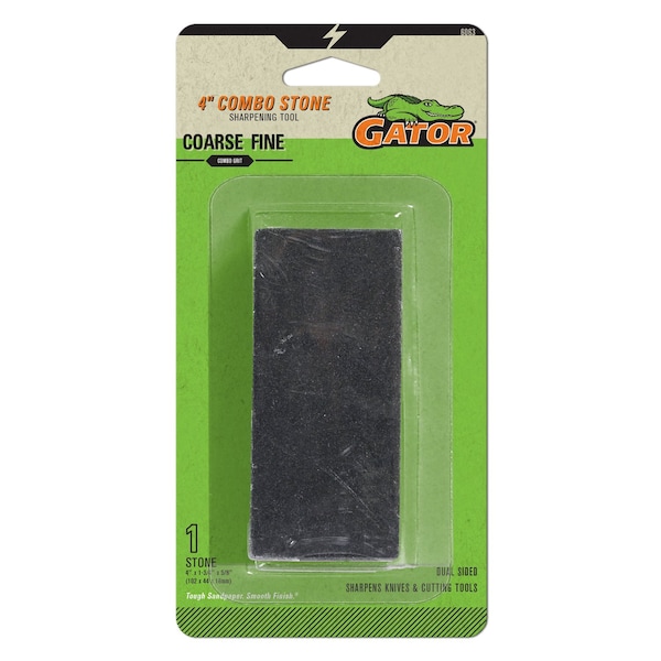 Gator Finishing 4 x 1-3/4 x 5/8 in. Combo Sharpening Stone, Coarse Fine 6063GA - main