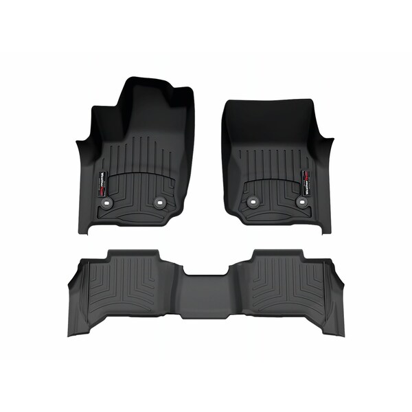 Weathertech Black Front and Rear Floorliners, 2025 Toyota 4Runner 441919-1-2 - main