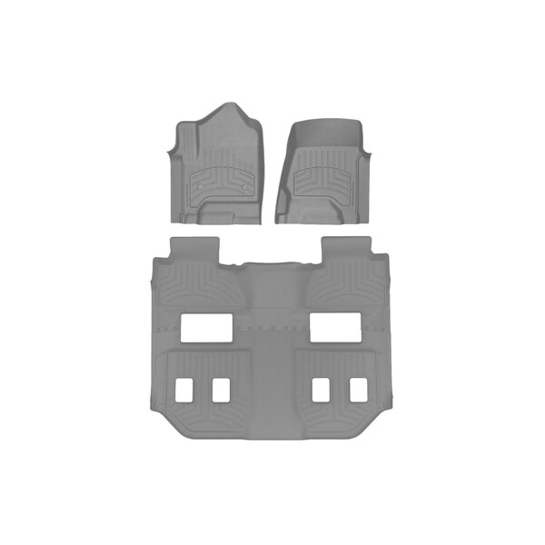 Weathertech Grey, Front and Rear FloorLiner HP 46607-1-3IM - main