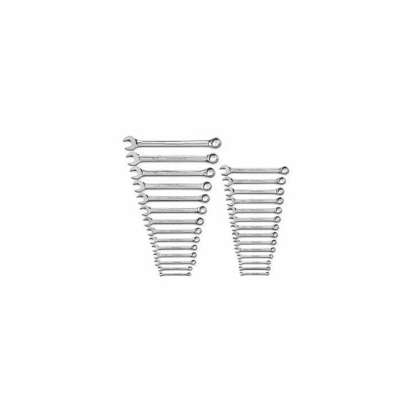 Gearwrench Surface Drive Combination Wrench Sets, 6 Points, Metric, SAE, Chrome, 28 Pc. 329-81923 - main