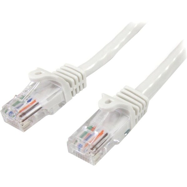 Startech.Com 7 FT WHITE CAT5E UTP PATCH CABLE 45PATCH7WH - main