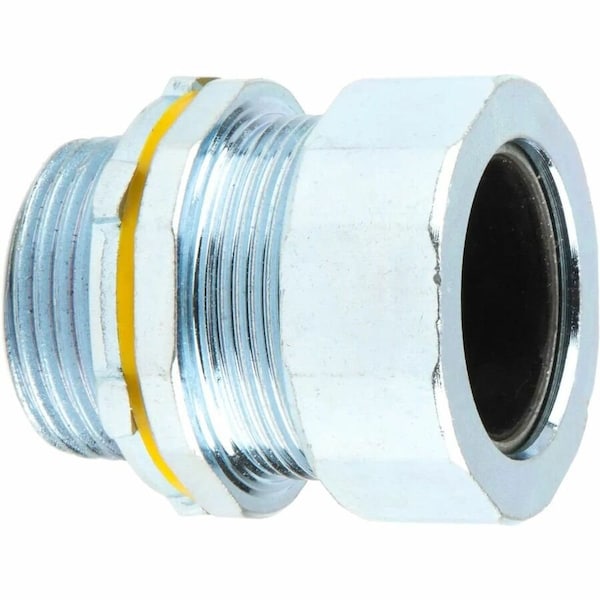 Dottie L.H. Dottie 1'' Steel Strain Relief Connector (Black Grommet), 5PK SR100C1050 - main