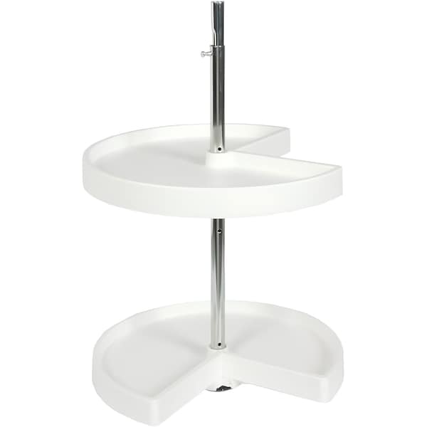 Knape & Vogt Lazy Susan, Polymer, White, 18 in W, 31.5 in H, 18 in L KV.PKN18STW - main