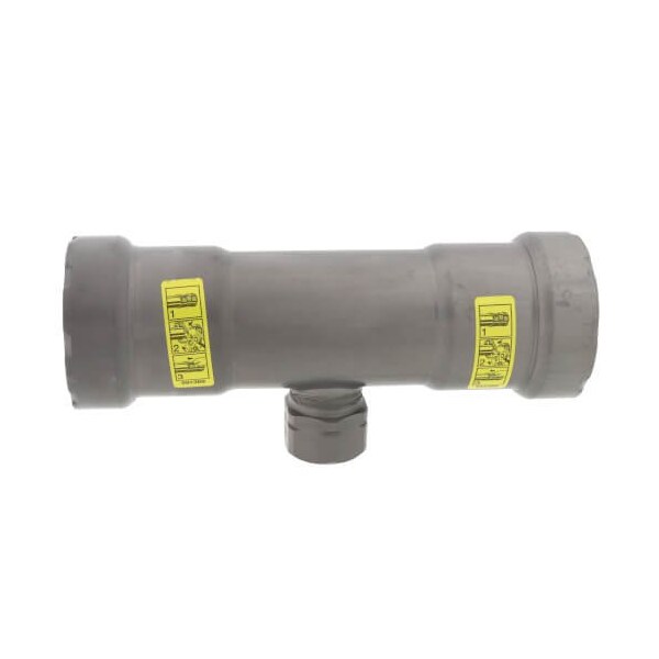 Viega MegaPressG tee P1 1.25 P2 1.25 FPT 0.5 carbon steel zinc-nickel coating 25486 - main
