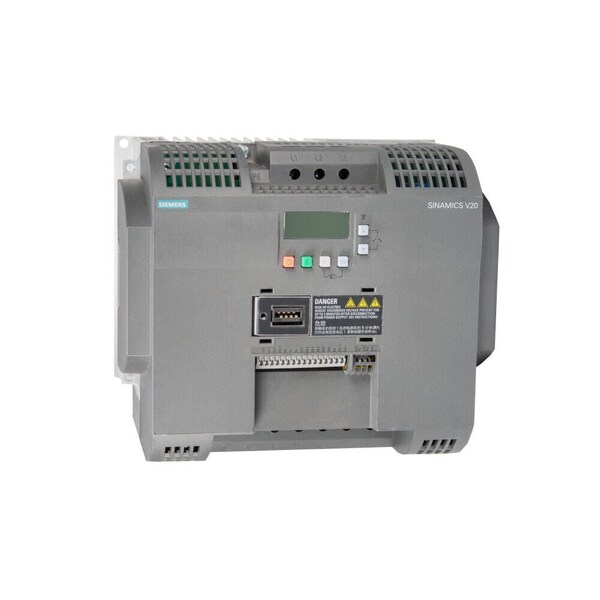 Siemens SINAMICS V20 380-480 V 3 AC -15/+10% 47-63Hz rated power 15 kW with 6SL3210-5BE31-5CV0 - main