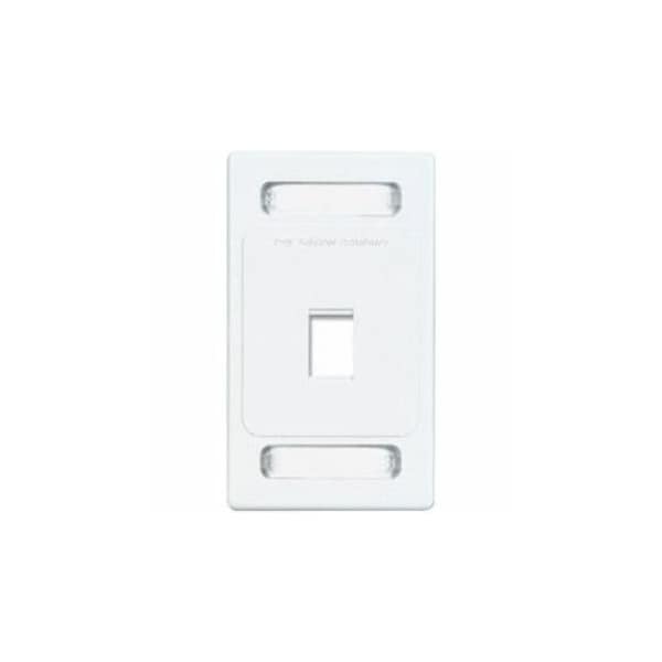 Siemon MAX Faceplate - 2 x Total Number of Socket(s) - 1-gang - Flush Mount - Light Ivory - Plastic MX-FP-S-02-80 - main