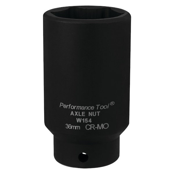 Performance Tool W15436mm Axle Nut Socket, FWD, GM E Body, CrMo W154 - main