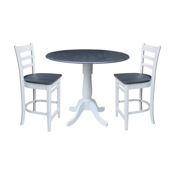 Whitewood Industries Extension Dining Tables, 45 in L, 38 in H, Parawood Top K05-42DPT-6B-S61722 - main