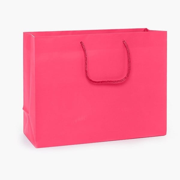 Nashville Wraps Hot Pink Matte Gift Bags, Medium 13x5x10, 10PK MTMMHP - main