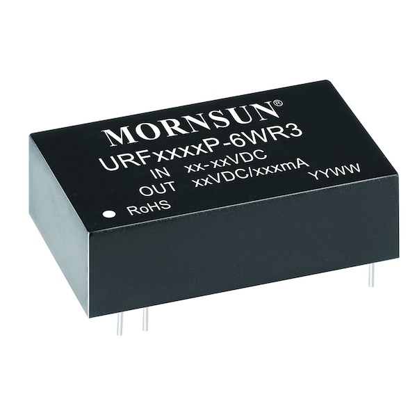 Mornsun DC-DC Converter, 6W, 18-75VDC input, 5VDC output, DIP URH4805P-6WR3 - main