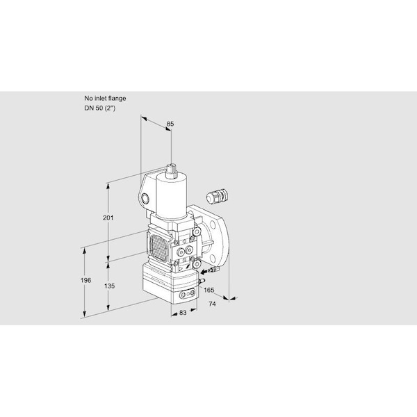 Honeywell Kromschroder VLV, SOLND, RTO REG, 50MM ISO FLG, VAG3 /50 KS88026117 - main