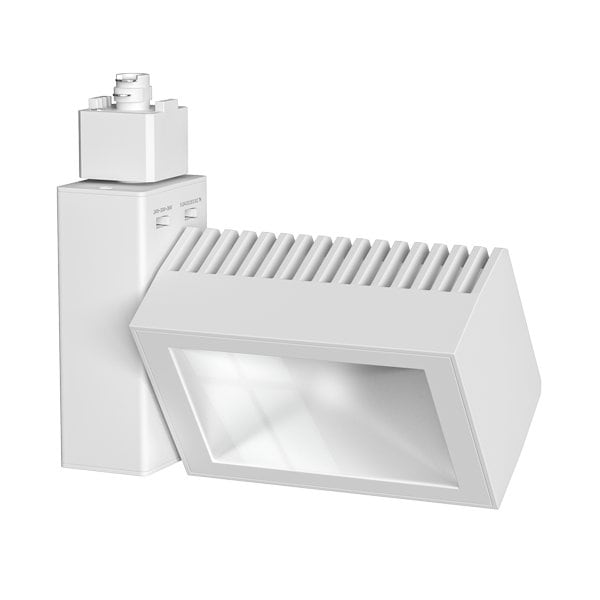 Elco Lighting LED Boom Wall Wash Track Fixture with 5-CCT & 3-Wattage Switch, All White ETW663CT5W - main