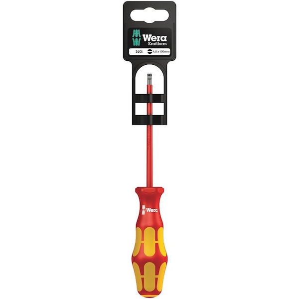 Wera 160 i SB VDE Insulated screwdriver for slotted screws, 0.4 x 2.5 x 80 mm 5100000001 - main