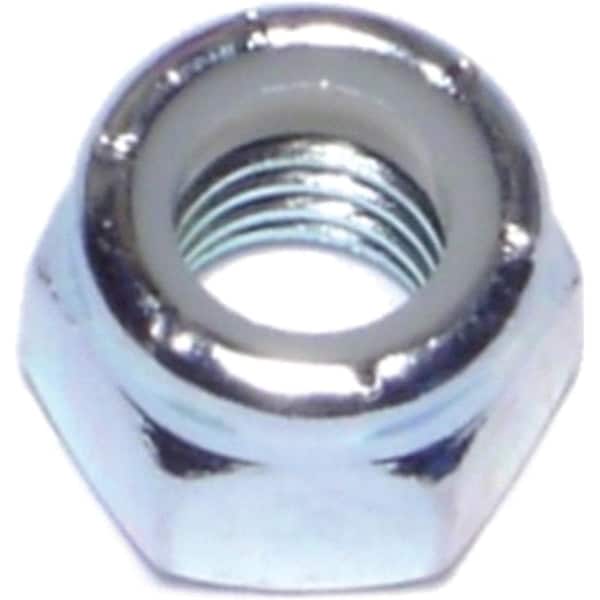 Midwest Fastener Lock Nut, 3/8"-16, Nylon, Zinc Plated 03651 - main
