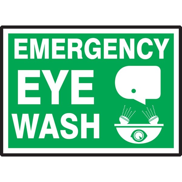 Accuform SAFETY LABEL EMERGENCY EYE WASH 3 LFSD520VSP - main