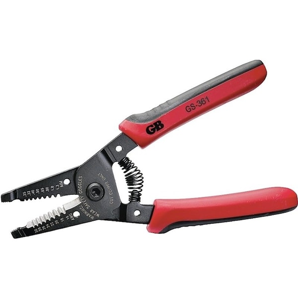 Gardner Bender Wire Stripper, 10 to 30 AWG Wire, 16 to 30 AWG Solid, 18 to 32 AWG Stranded Stripping, 614 in OAL GS-361 - main