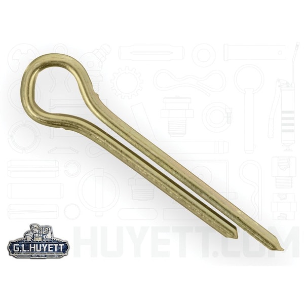 Huyett Cotter Pin, Zinc Yellow Carbon Steel, 0.078 in Dia x 0.500 in Effective Length CPY-078-0500 - main