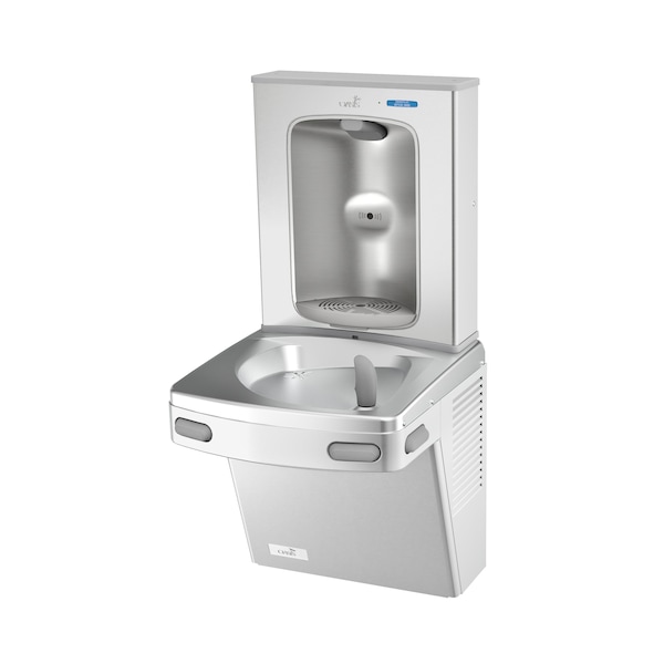 Oasis Versacooler II Single Drinking Fountain Stainless Steel, Refrigerated 8 Gph Electronic Bottle Filler 507028 - main