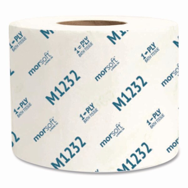 Morcon Morsoft Controlled Bath Tissue, Septic Safe, 1-Ply, White, 1,200 Sheets/Roll, 48PK M1232 - main