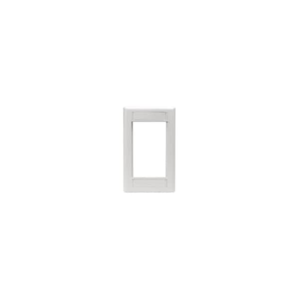 Hubbell Premise Wiring Hubbell iSTATION IMF1W Single Gang Modular Faceplate - 1-gang - White IMF1W - main