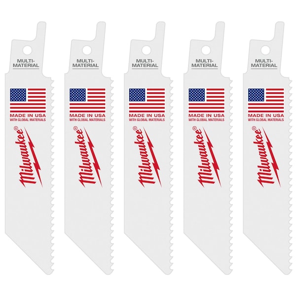Milwaukee Tool M12 Hackzall Blade-Multi-Material, PK5 49-00-5410 - main