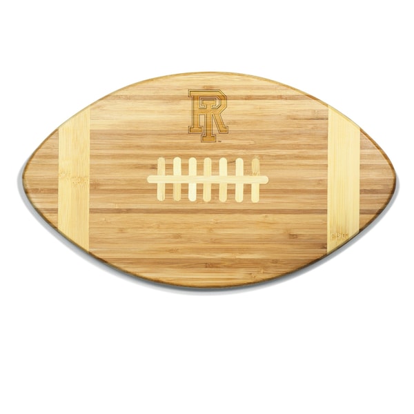 Picnic Time Family Of Brands NCAA Rhode Island Rams Touchdown! Football Cheese Board - Novelty Charcuterie Board 896-00-505-933-0 - main