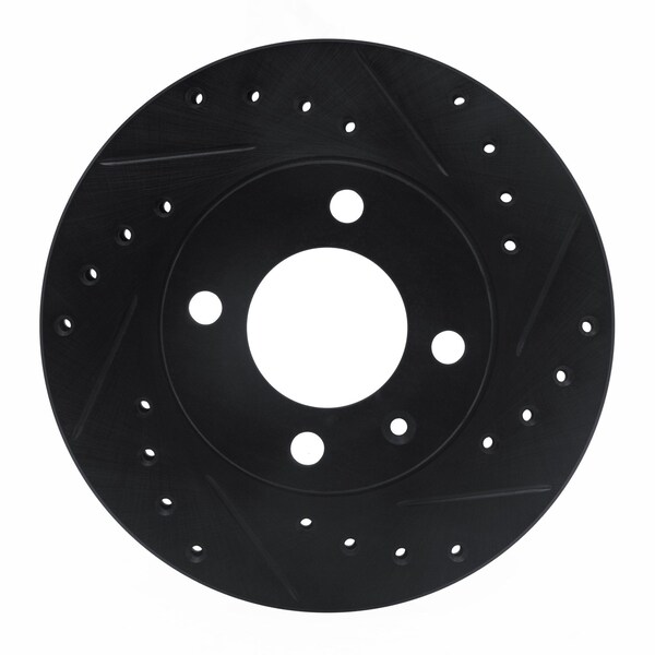Dynamic Friction Co DFC Brake Rotor - Drilled and Slotted - Black 633-74004R - main