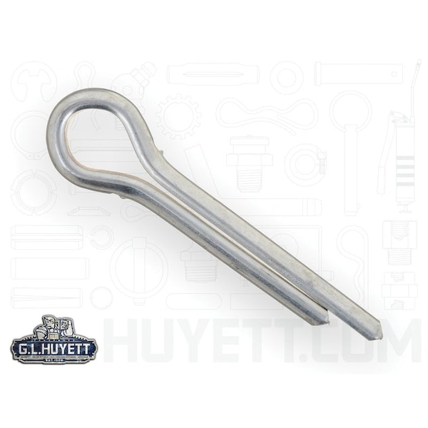 Huyett Cotter Pin, Zinc Plated Carbon Steel, 0.438 in Dia x 2.000 in Effective Length CP-437-2000 - main
