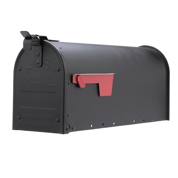 Architectural Mailboxes Admiral Aluminum Post-Mount, Textured Black ADM11BAM - main