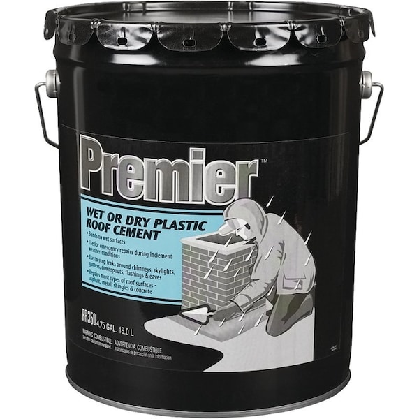 Geneva Industrial Group Roof Cement 5-Gal Prem Wet/Dry PR350070 - main