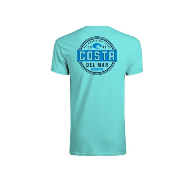 Costa L Short Sleeve Men's Crew Neck Caribbean Prado Tee Shirt FQA400022-6DUL - main