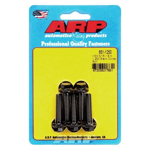 Arp 651-1250 0.31-18 x 1.25 in. 6 Point Bolt Kit - Set of 5, 5PK ARP651-1250 - main
