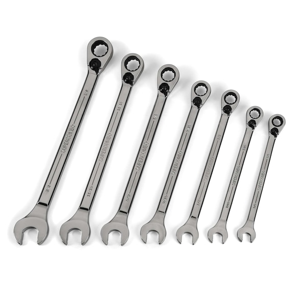 Williams Williams Combo Wrench Set, Revrsble, 7 Pcs, 3/8-3/4" JHWWS1170RCU - main
