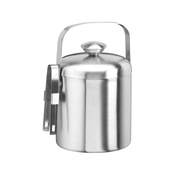 Kraftware Brushed 15 Quart Ice Bucket With Tong 71410 - main