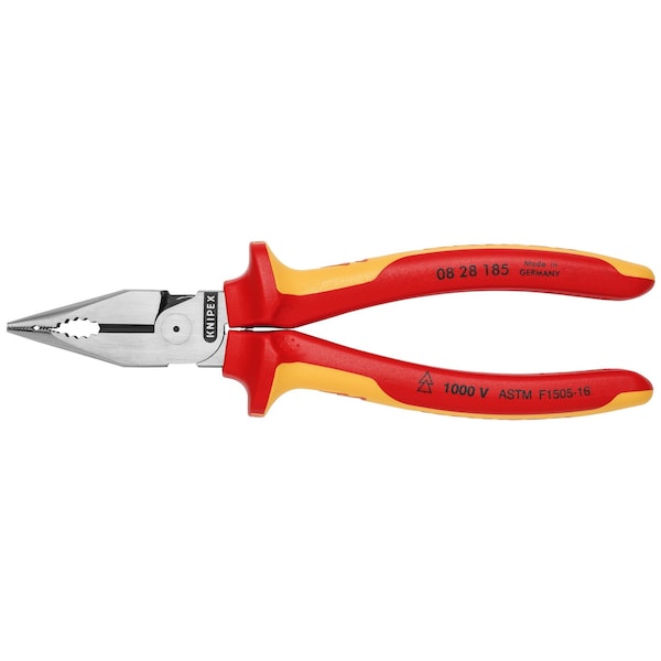 Knipex Needle Nose Combination Pliers, 7.25 in L 08 28 185 SBA - main