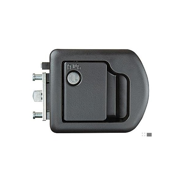 Rv Designer MOTORHOME ENTRANCE DOOR LOCK, BLACK, W/O DEADBOLT (TRIMARK 060-1625) T505 - main