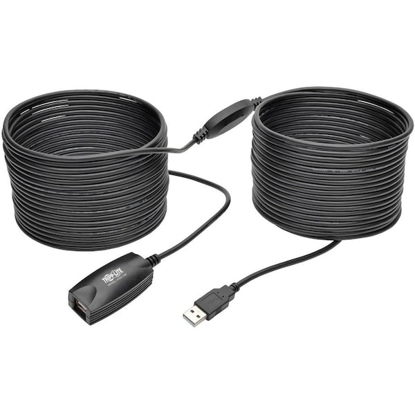 Tripp Lite series USB 2.0 Hi-Speed Active Extension Repeater Cable (USB-A M/F), 15 m (49 ft) U026-15M - main