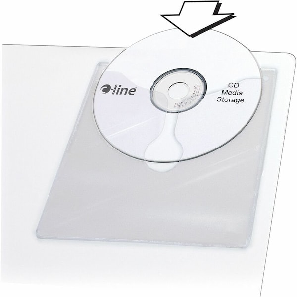 C-Line Products Self-AdhesiveCardHolders, PK10 70568 - main