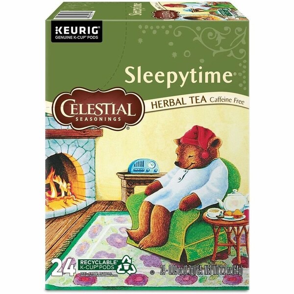 Celestial Seasonings Sleepytime Herbal Tea, Single Serve K-Cup Pods, 24 Count Herbal Tea Compatible with Keurig, 24PK 5000330014 - main