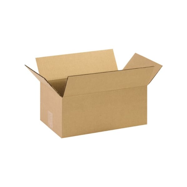 Partners Brand Corrugated Boxes, 14 1/2" x 8 3/4" x 6", Kraft, 25/Bundle 1486R - main