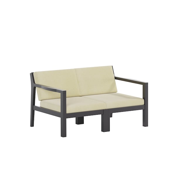 Polybird BREEZE DEEP SEAT LOVESEAT. BLACK POLYBIRD P108-BK-CACA - main