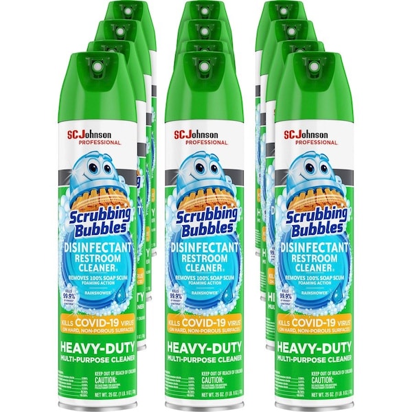 Scrubbing Bubbles Disinfectant Cleaner, 25 fl oz (0.8 quart) White, 12 PK SJN313358CT - main