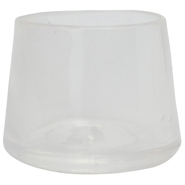 Shepherd Hardware Leg Tip, Round, Plastic, Clear, 3/4 in Dia, 3/4 in H 6210 - main