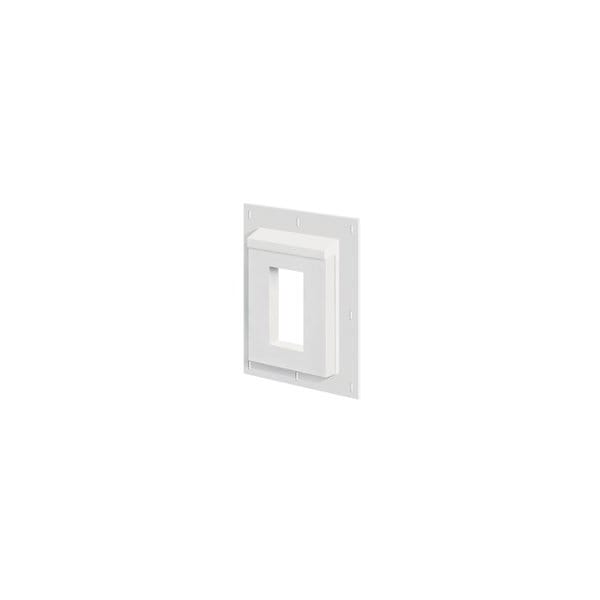 Builders Edge SturdiMount 3SMR68TW Mounting Block, 9-1/16 in W, Receptacle Mounting, Fiber Cement, White 3SMR68TW - main