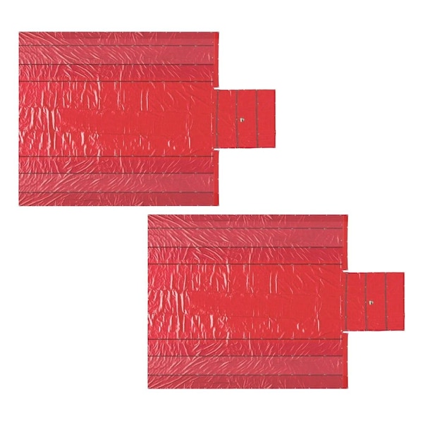 Mytee Products Airbag/Parachute Fabric Red Ultra Light Lumber Tarp 24 ft x 27 ft (8 ft Drop) - 14 Oz, 2PK LT-AB-REDx2 - main