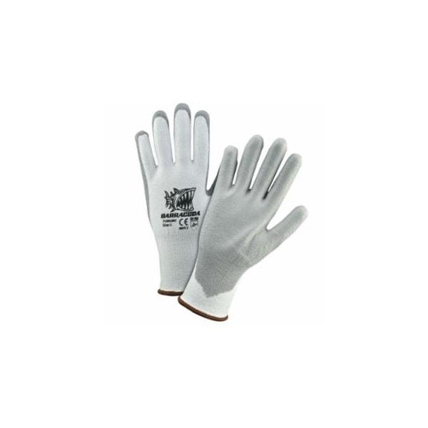 Pip Barracuda HPPE Impact Protection Gloves, Polyurethane, Large, Hi-Vis Yellow/Black/White/Gray 813-713HGWUB/L - main